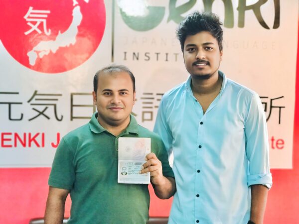 GENKI chairman with student